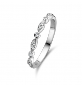 Trouwring 18kt witgoud