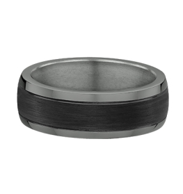 Trouwring Tantalum/Carbon
