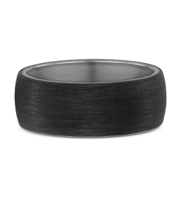 Trouwring Tantalum/Carbon