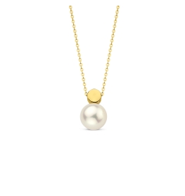 geelgouden parelhanger