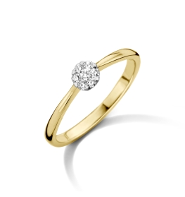 verlovingsring geelgoud 18kt briljant