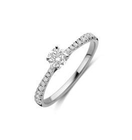 witgoud solitair lab diamant